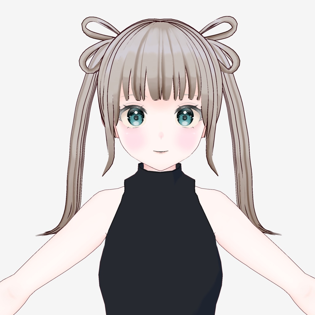 【VRoid】輪っかツインテール【ヘアプリセット】