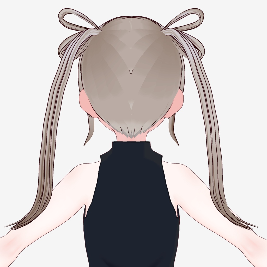 【VRoid】輪っかツインテール【ヘアプリセット】