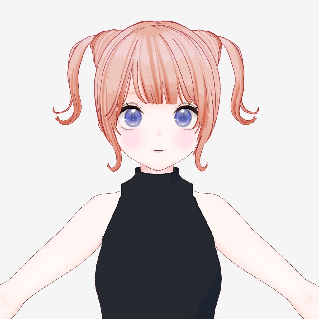 【VRoid】猫耳お団子ツインテール2【ヘアプリセット】