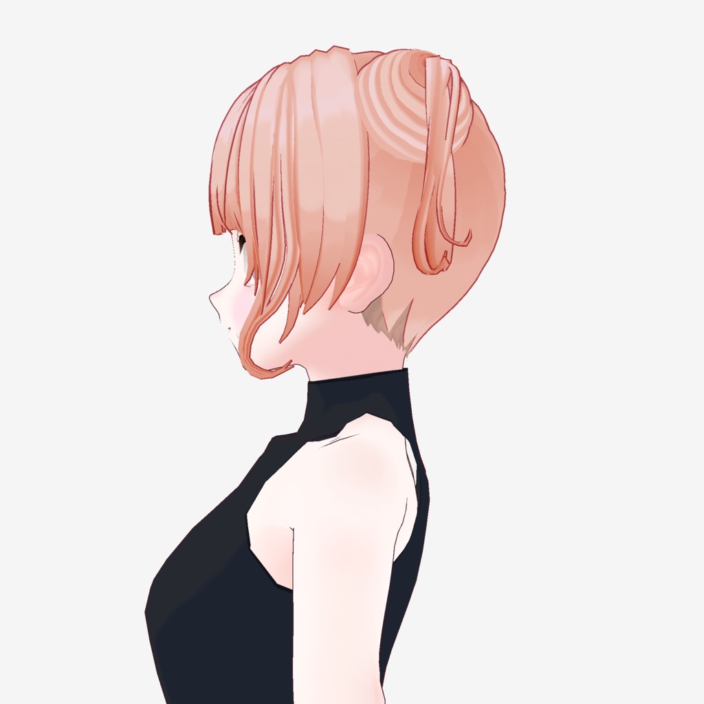 【VRoid】猫耳お団子ツインテール2【ヘアプリセット】