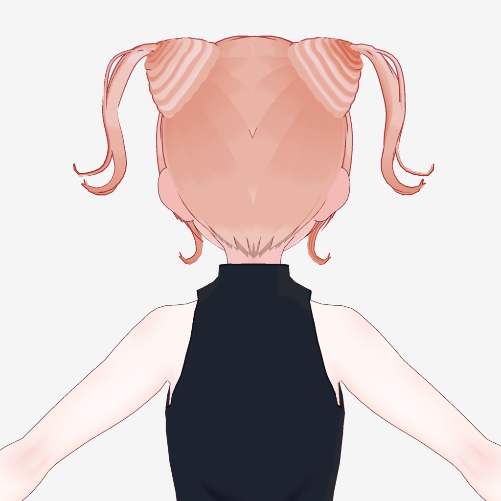 【VRoid】猫耳お団子ツインテール2【ヘアプリセット】