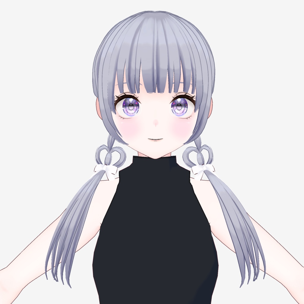 【VRoid】ハートローツインテール【ヘアプリセット】