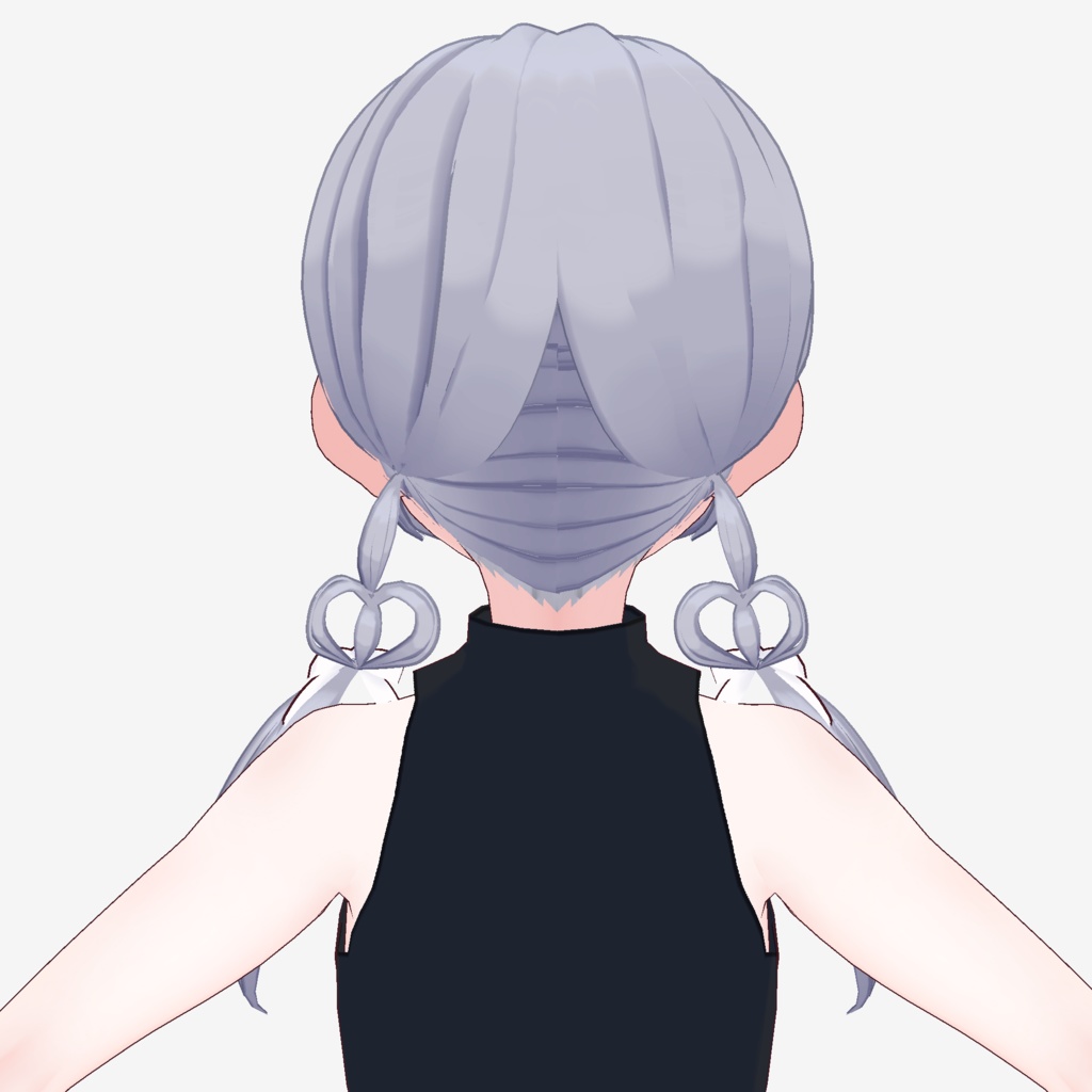 【VRoid】ハートローツインテール【ヘアプリセット】