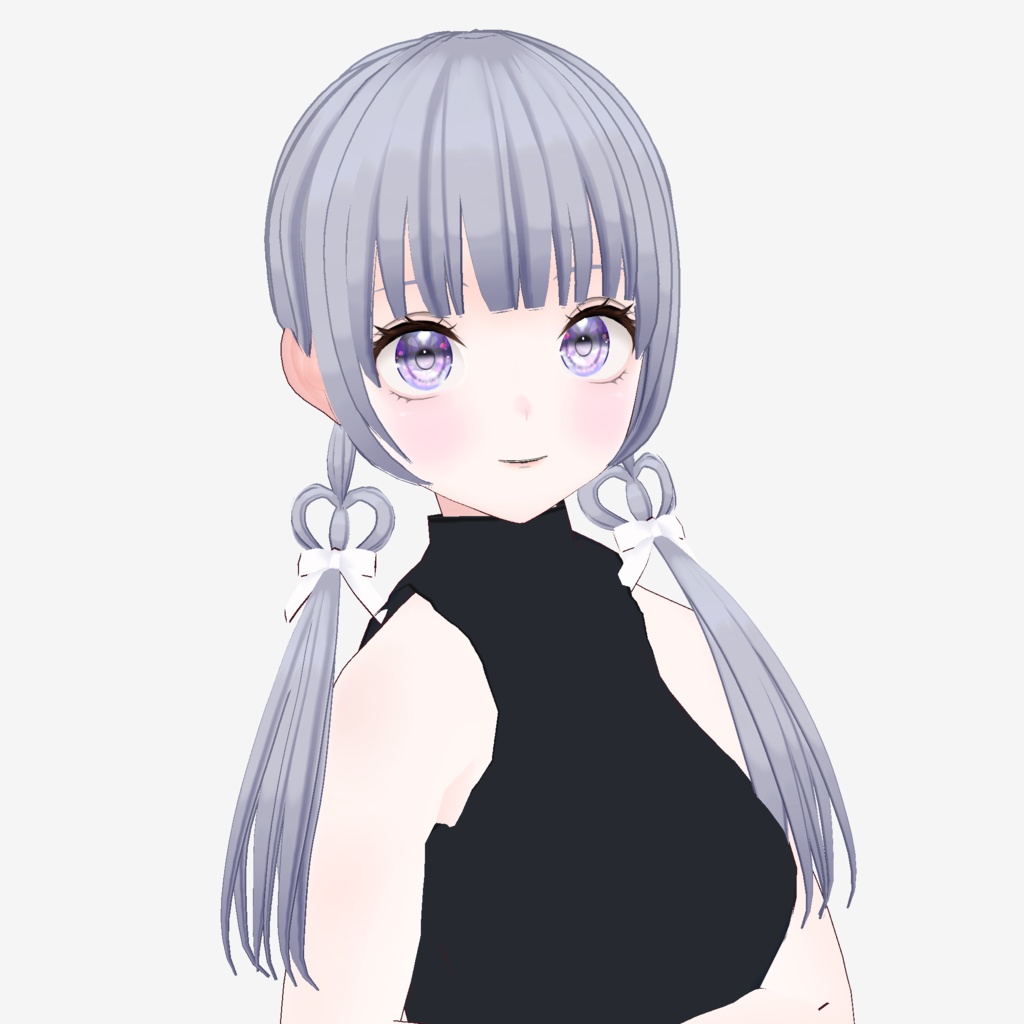 【VRoid】ハートローツインテール【ヘアプリセット】