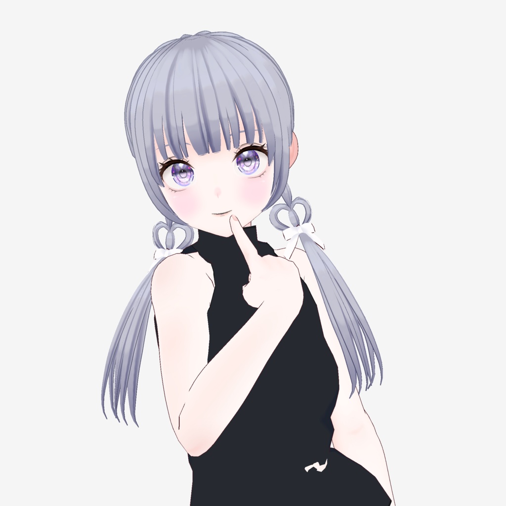 【VRoid】ハートローツインテール【ヘアプリセット】