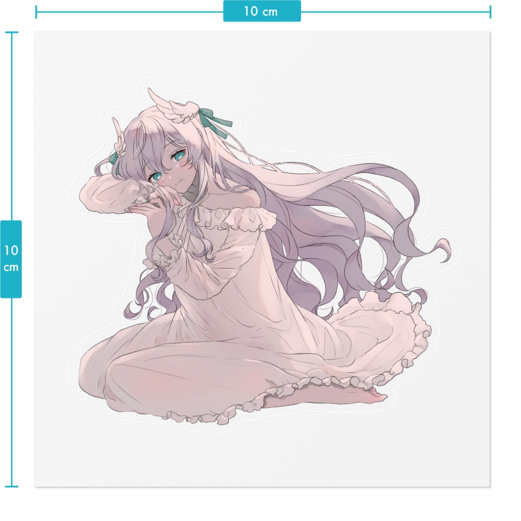 【誕生日記念2024】天羽めいこ『春を待つ』ステッカー (微笑み)