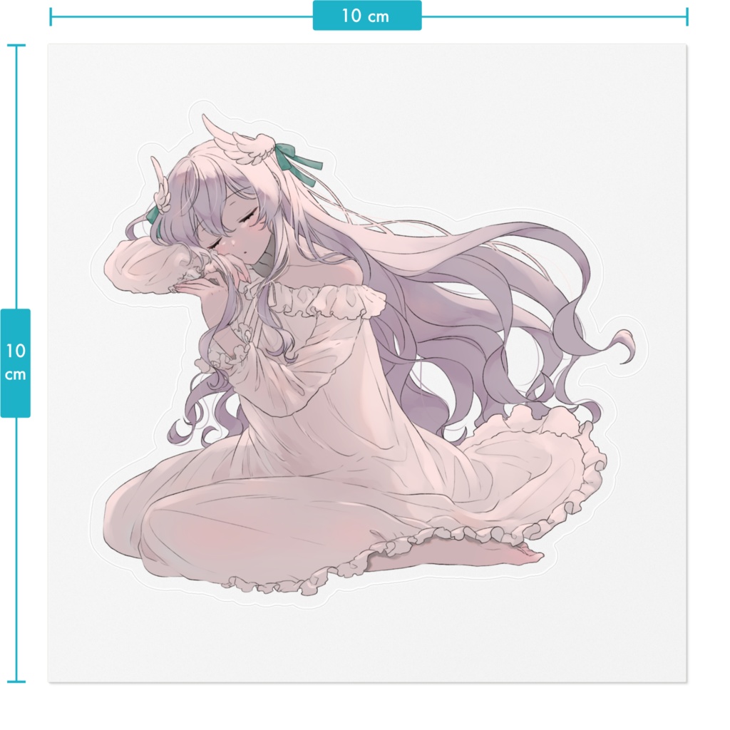 【誕生日記念2024】天羽めいこ『春を待つ』ステッカー (寝顔)