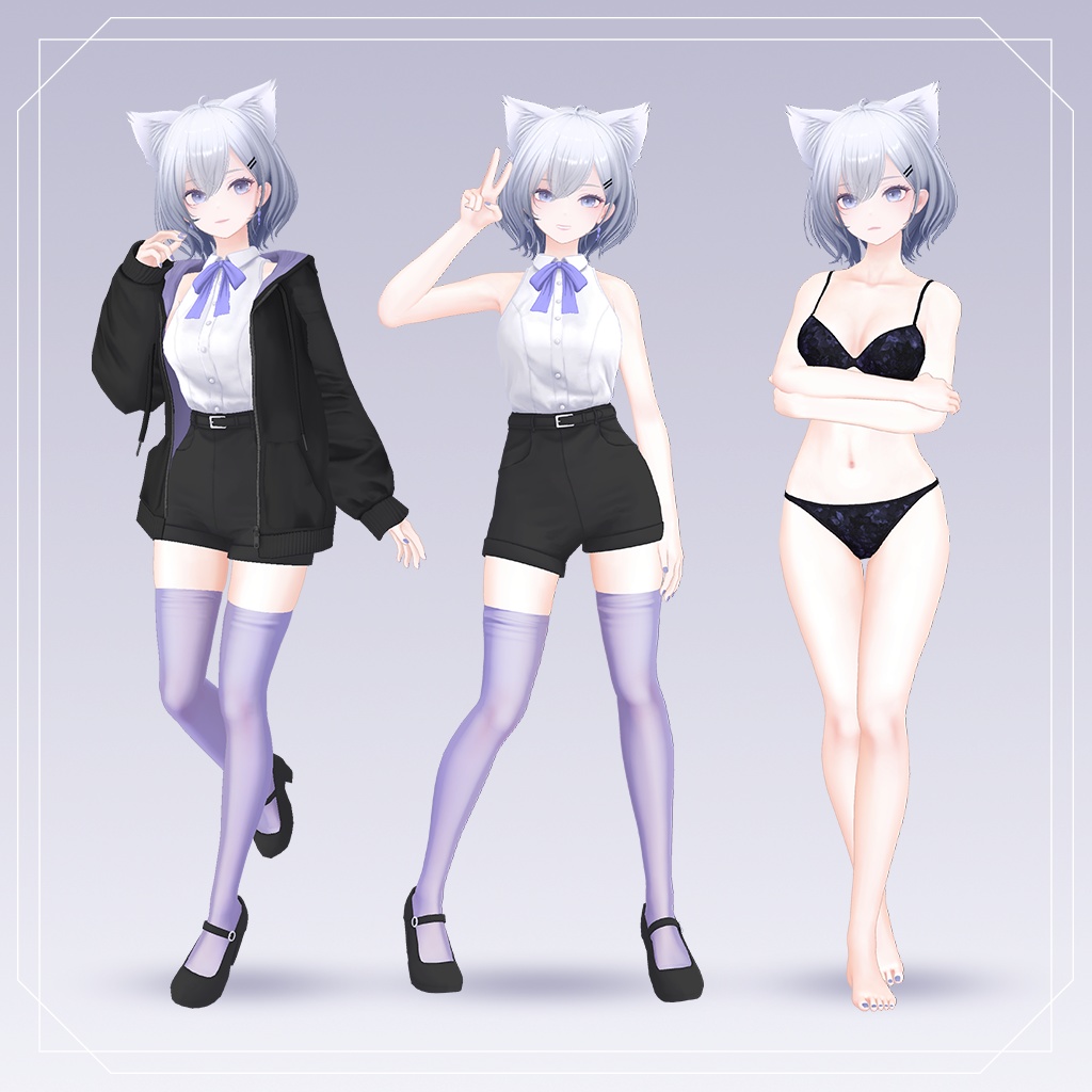 『白雨-Hakuu-』オリジナル3Dモデル