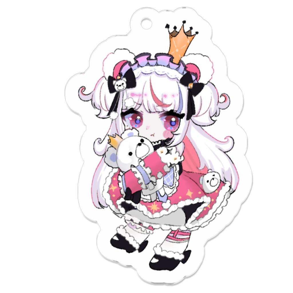 白熊りんアクリルキーホルダー