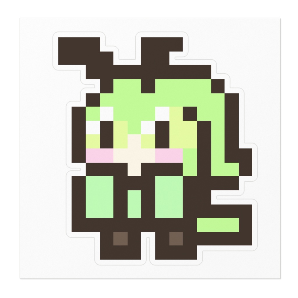 16×16ドットととらステッカー