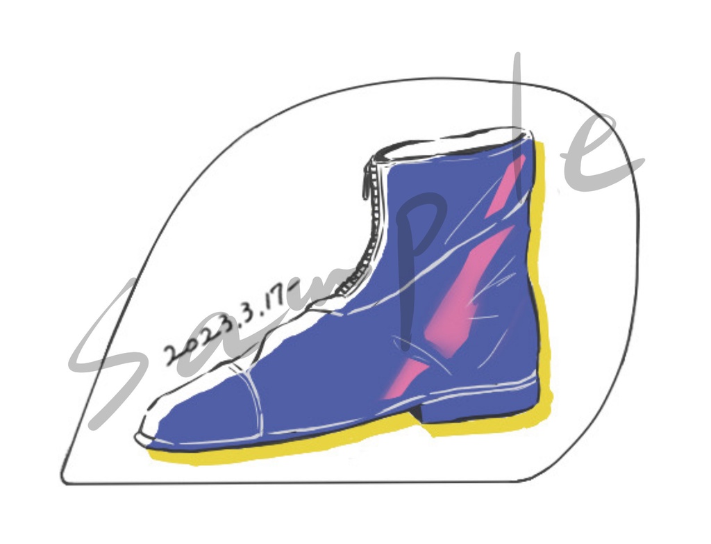 靴アクリルブロック