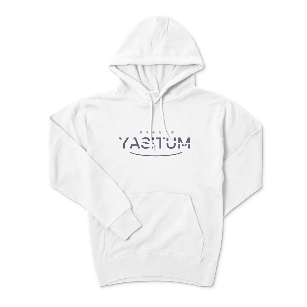 YASITUM ロゴパーカー 白