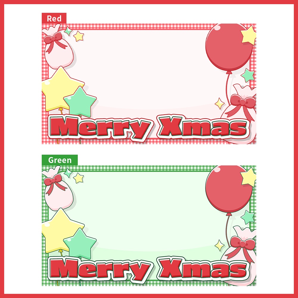 クリスマスサムネイル素材