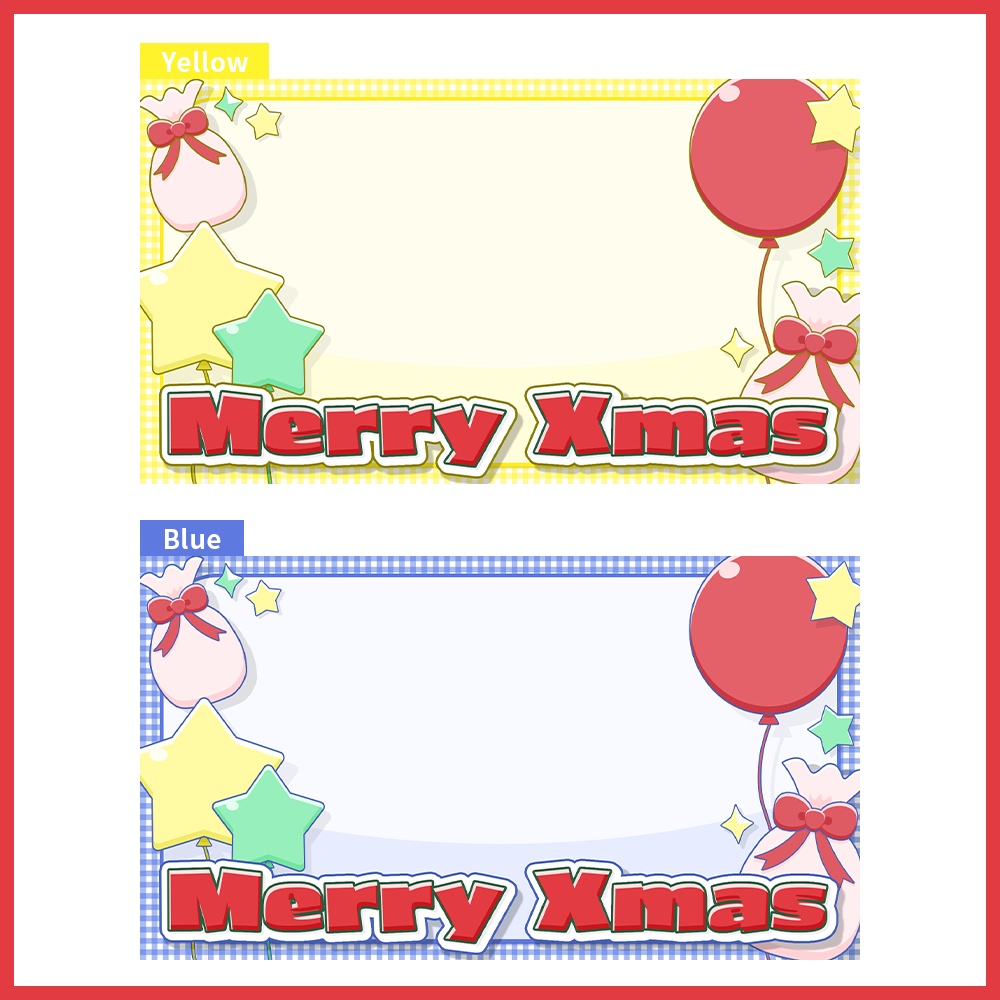 クリスマスサムネイル素材