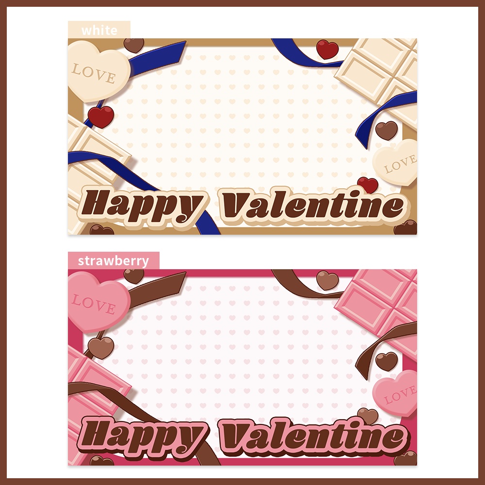 【サムネイル素材】バレンタインサムネイル