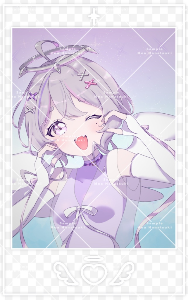 花奏月モア チェキ風クリアステッカー