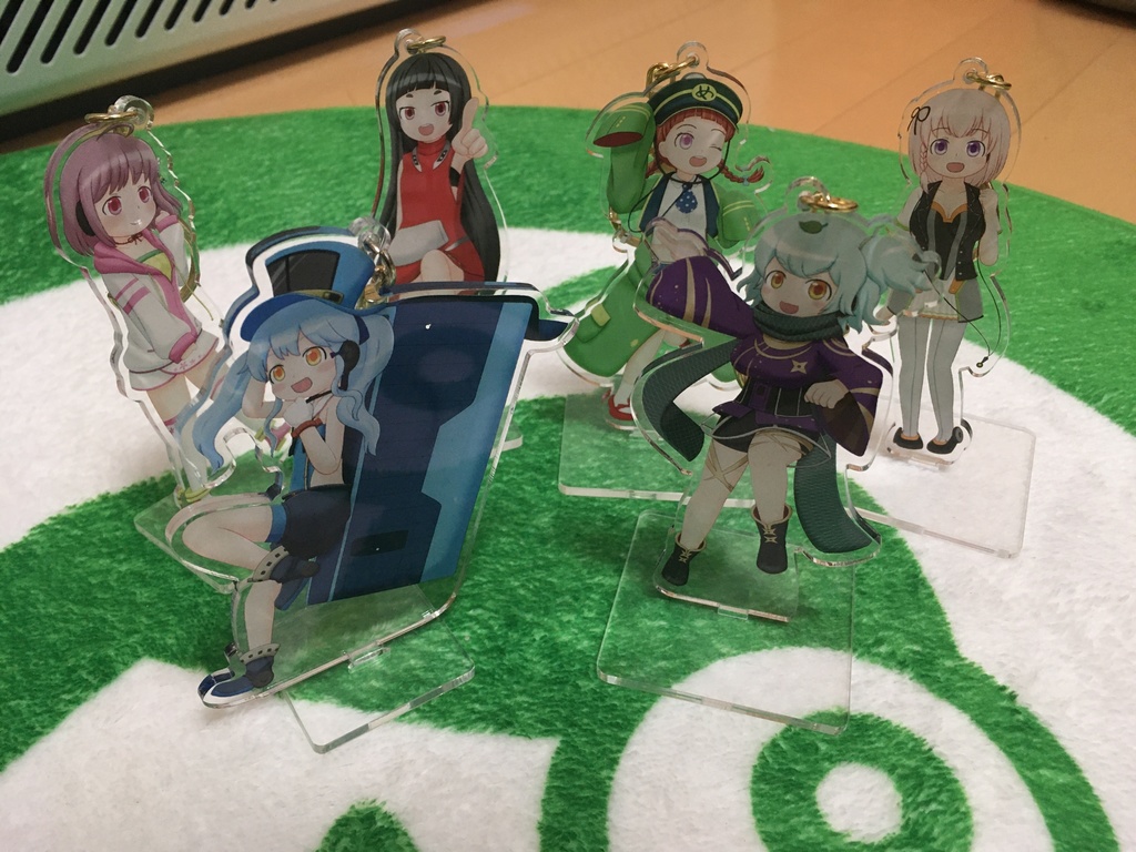 駅メモ! アクリルスタンド(キーホルダー)6種