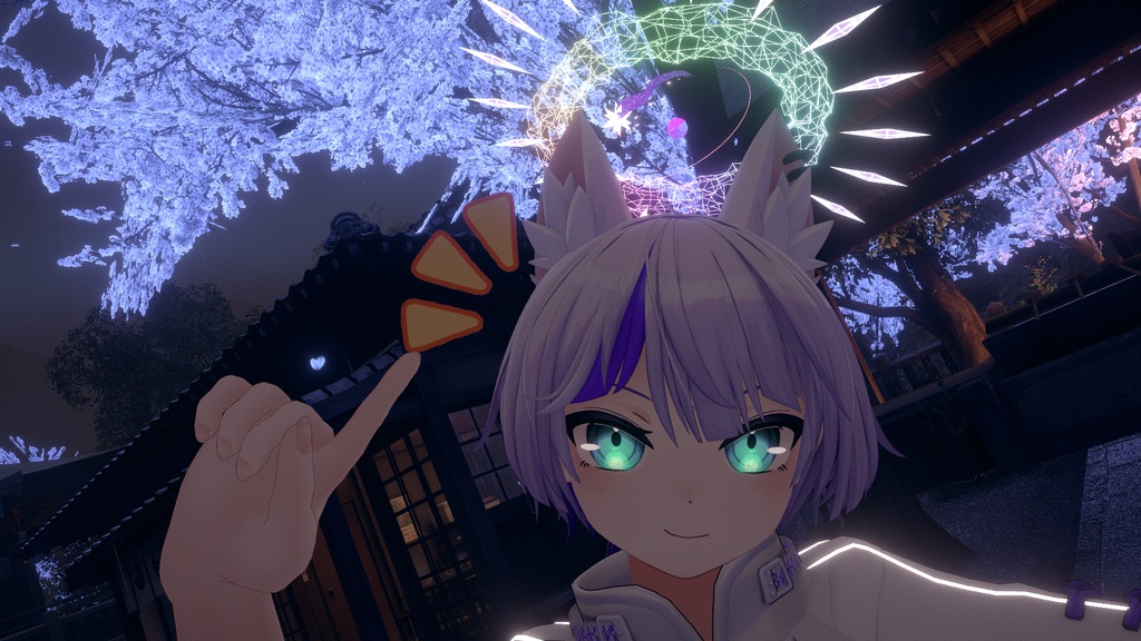 夜に映える! ゲーミングヘイロー!