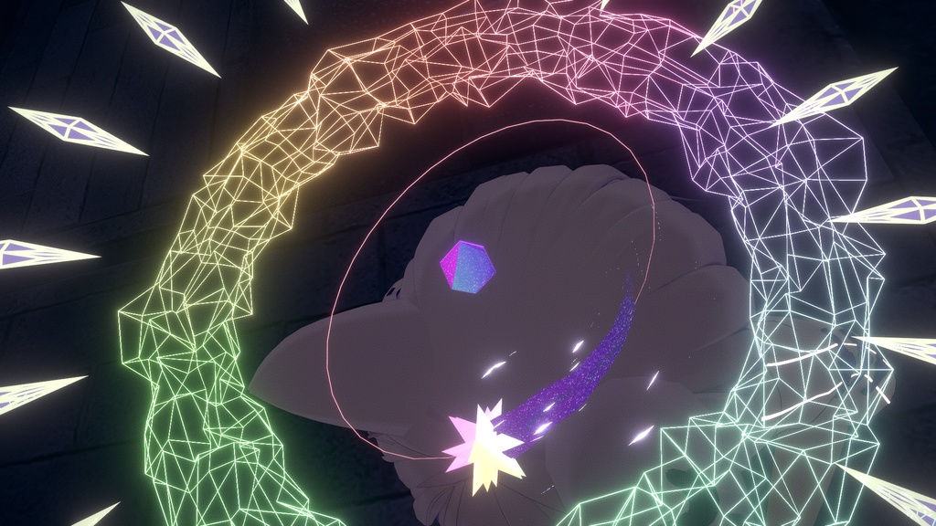 夜に映える! ゲーミングヘイロー!