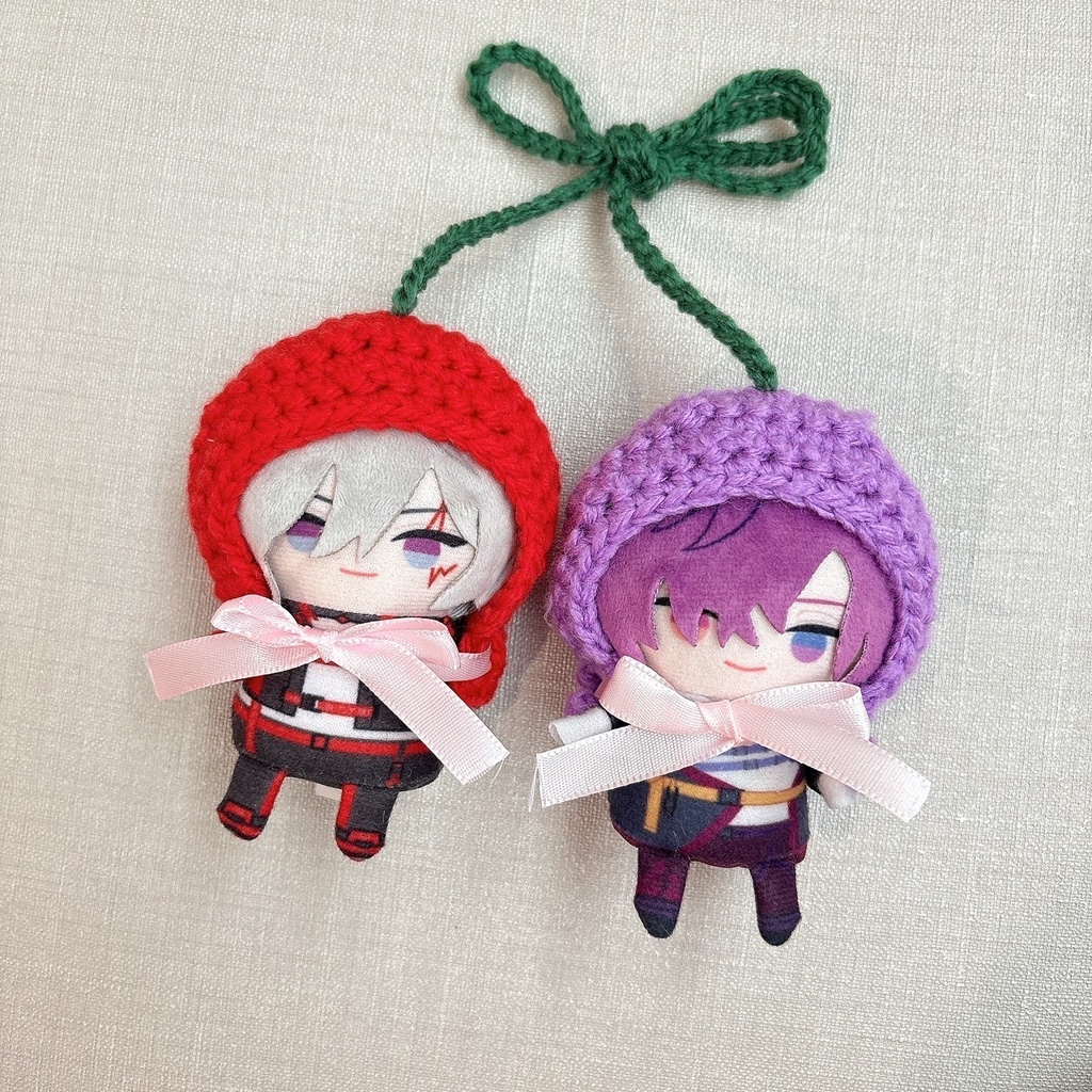 【ペア】🍇ぶどう×さくらんぼ🍒の被り物
