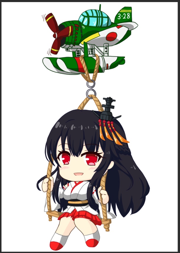 扶桑姉さま+瑞雲 ゆらゆらキーホルダー