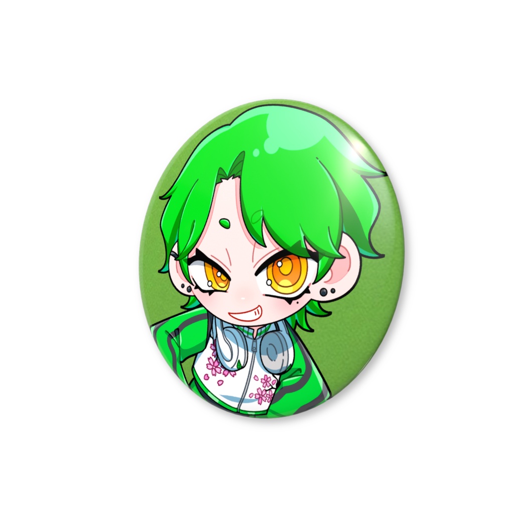葉風おちゃ 通常衣装ver 缶バッジ(44mm)