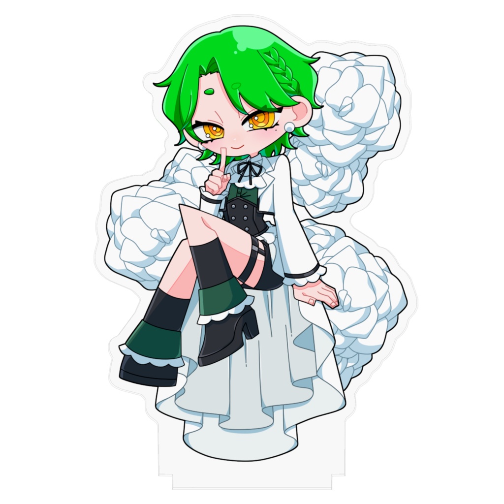 葉風おちゃ 1周年記念 アクリルフィギュア(100×100mm)