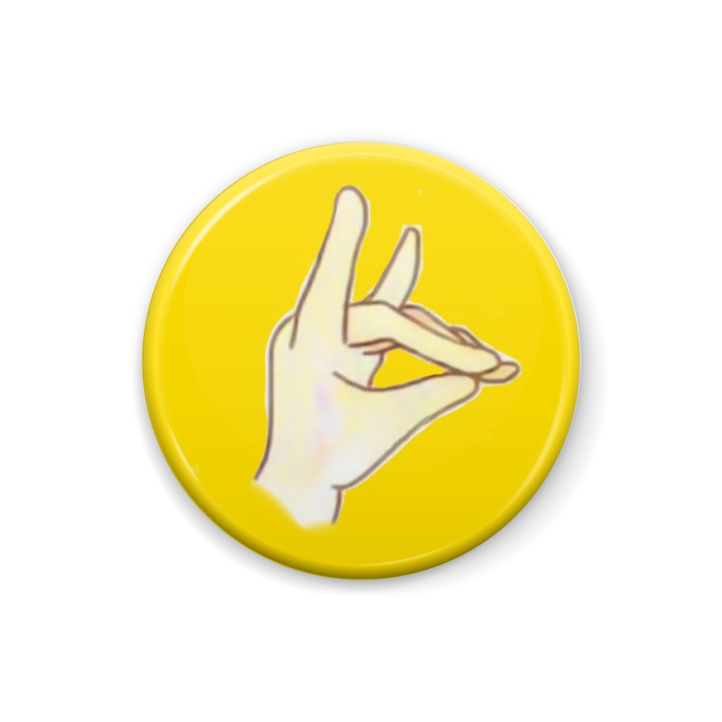 キツネのバッジ 水彩