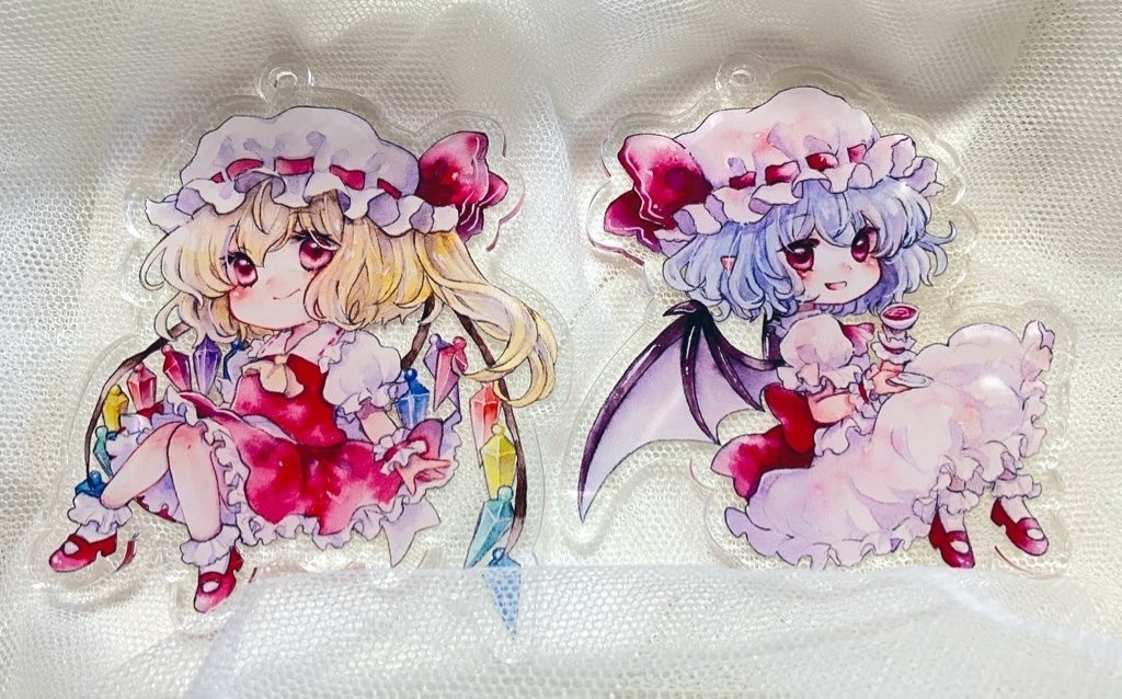 【再販】アクリルキーホルダー　フランドール＆レミリア