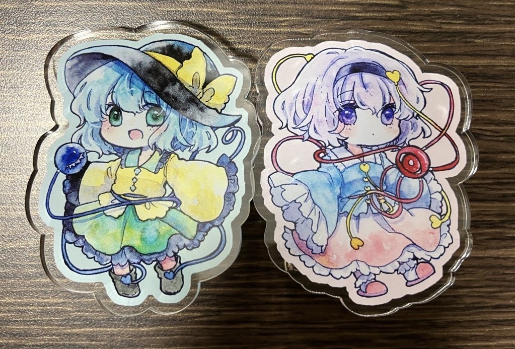 古明地さとり＆こいしアクリルクリップ