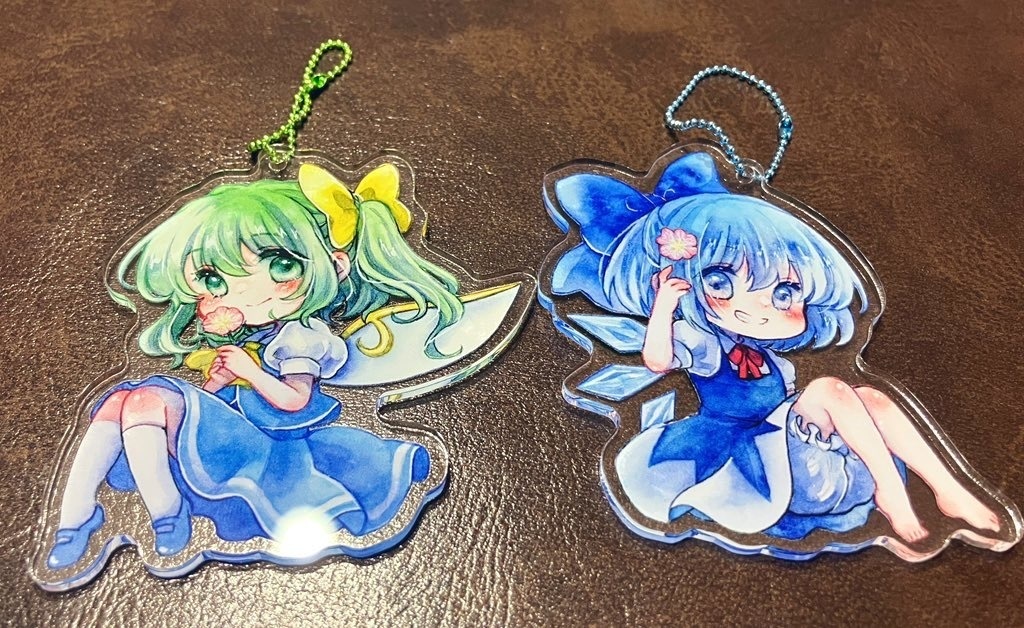 アクリルキーホルダー　大妖精　チルノ