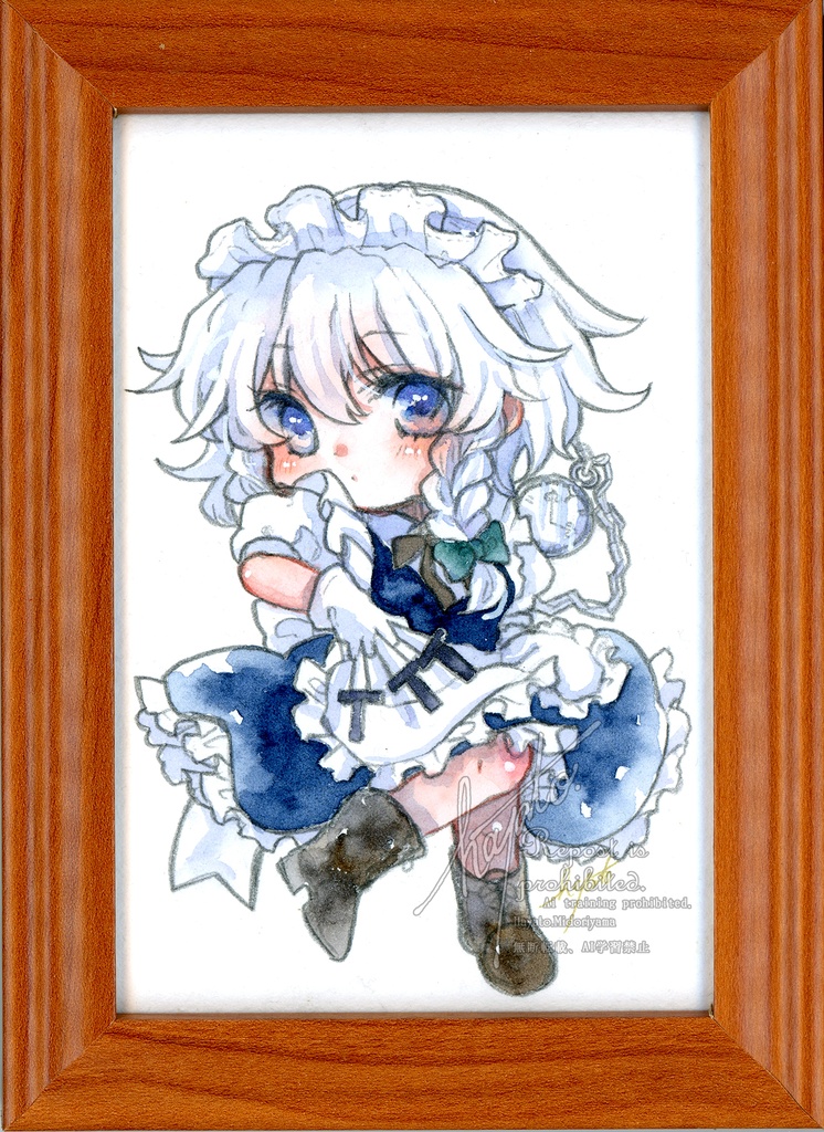 額装原画 十六夜咲夜