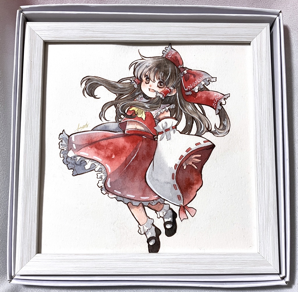 額装原画　博麗霊夢