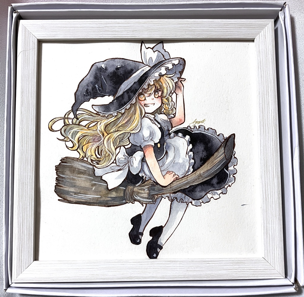 額装原画　霧雨魔理沙