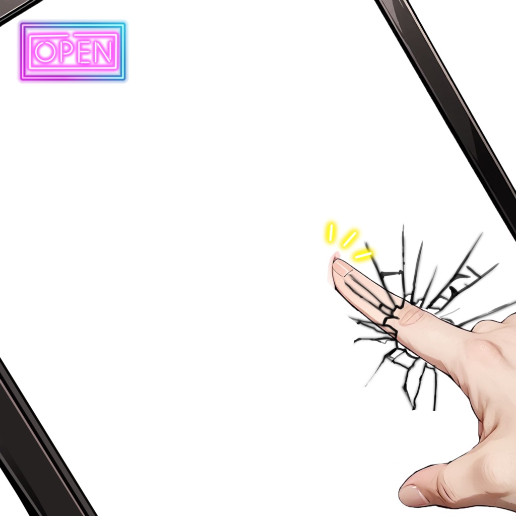 【超簡単!本格サムネ】距離感ゼロ素材-超インパクト大-【IRIAM素材】