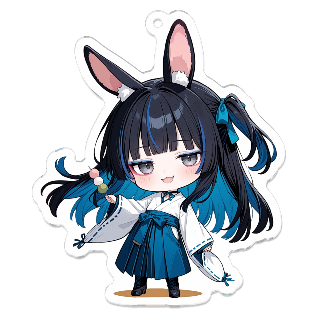 きなこ先輩×うさぎ アクリルキーホルダー7×7cm【限定10/31まで】