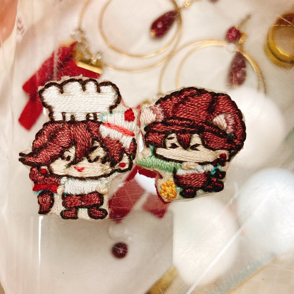 パティシエさん刺繍バッジセット