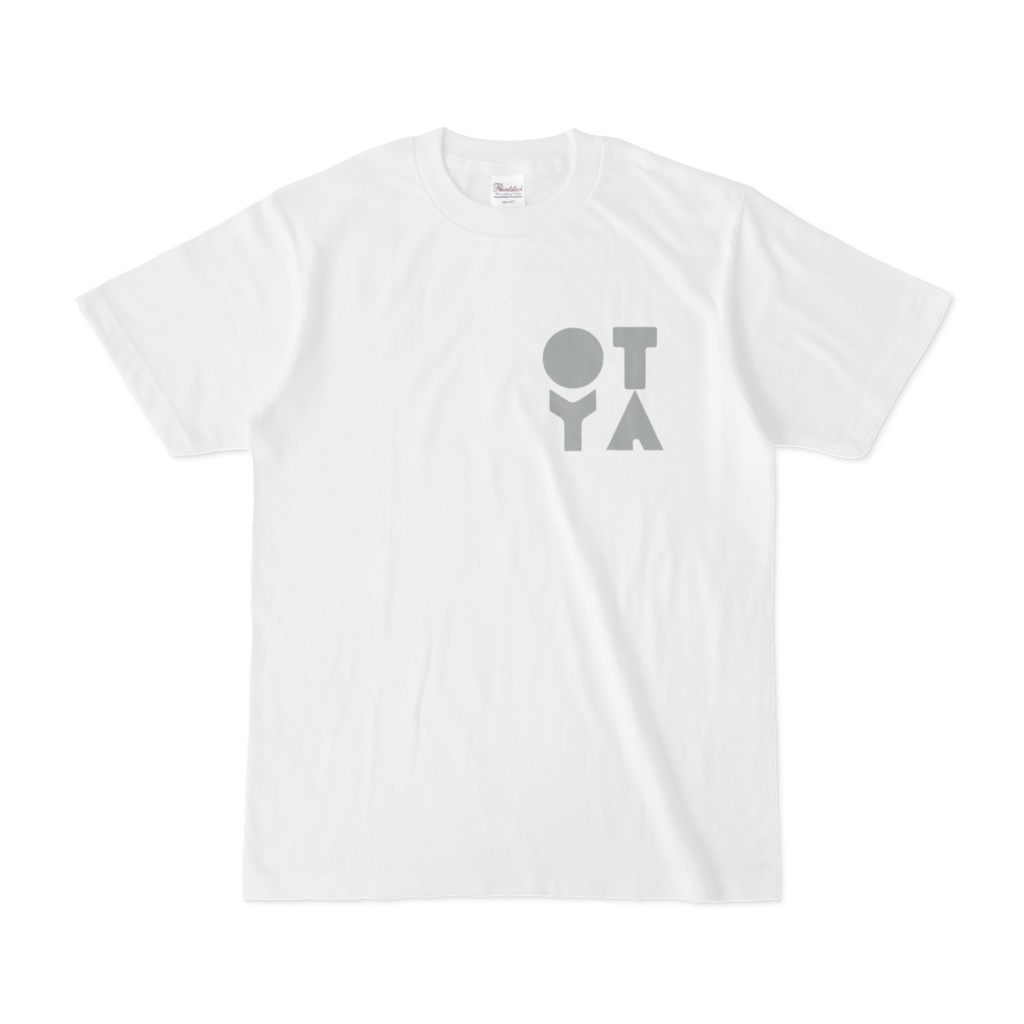 おちゃシャツ（白）ロゴ横