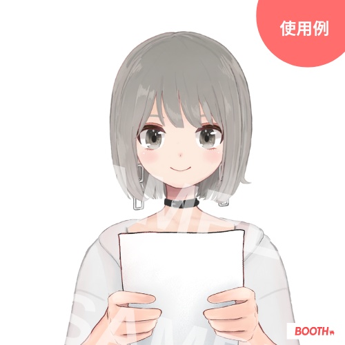 【Vtuber・配信者向け】手のイラスト素材_書類をもつ手【商用利用OK】