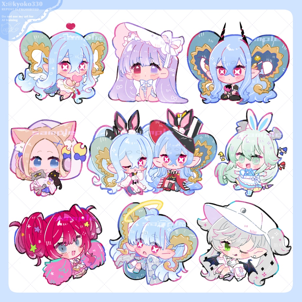 【C107新作】フレークシール9種