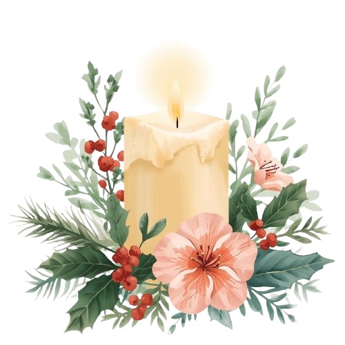 ふんわりパステル*癒しのクリスマス クリップアート10点セット