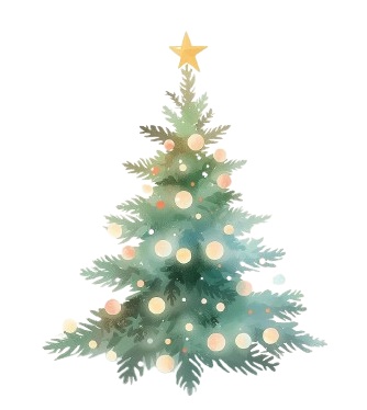 ふんわりパステル*癒しのクリスマス クリップアート10点セット