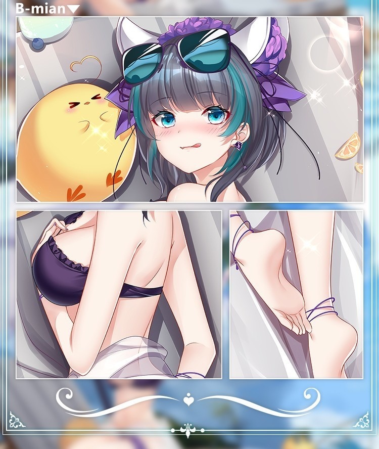 【スノーオレンジオリジナル】アズールレーン チェシャー 抱き枕カバー イラストVer.