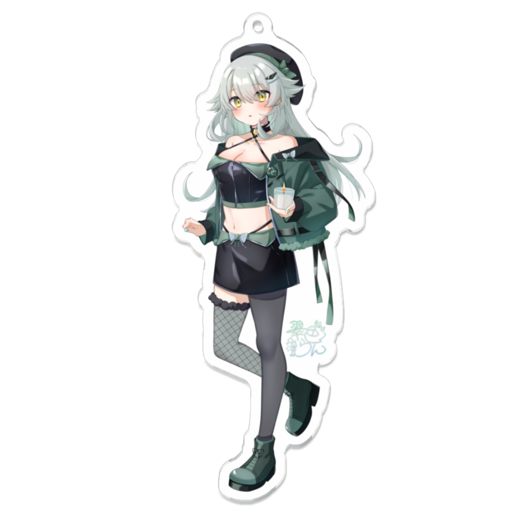 シンプルアクリルキーホルダー