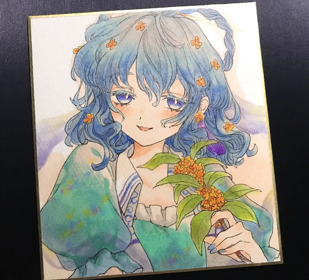 【原画】東方Project 手描き色紙