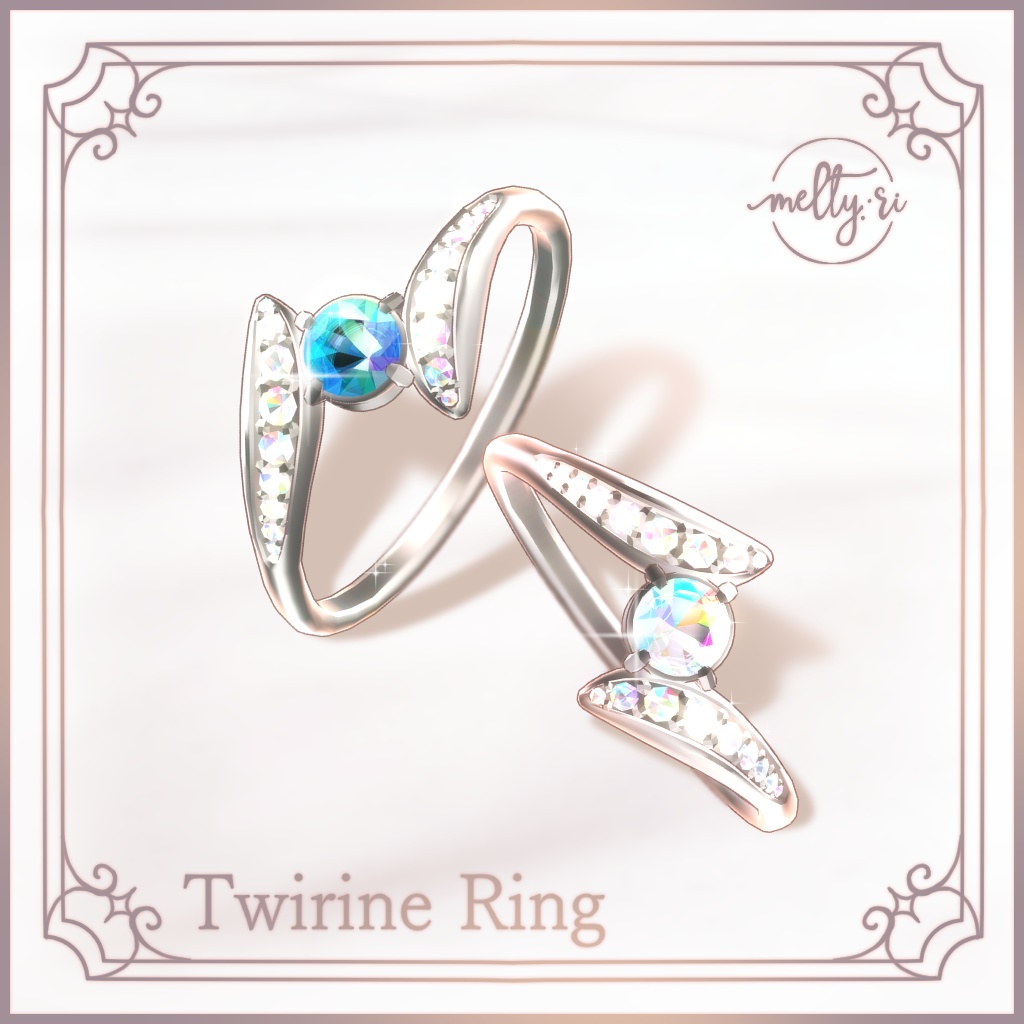 【Free】Twirine Ring【VRChat】