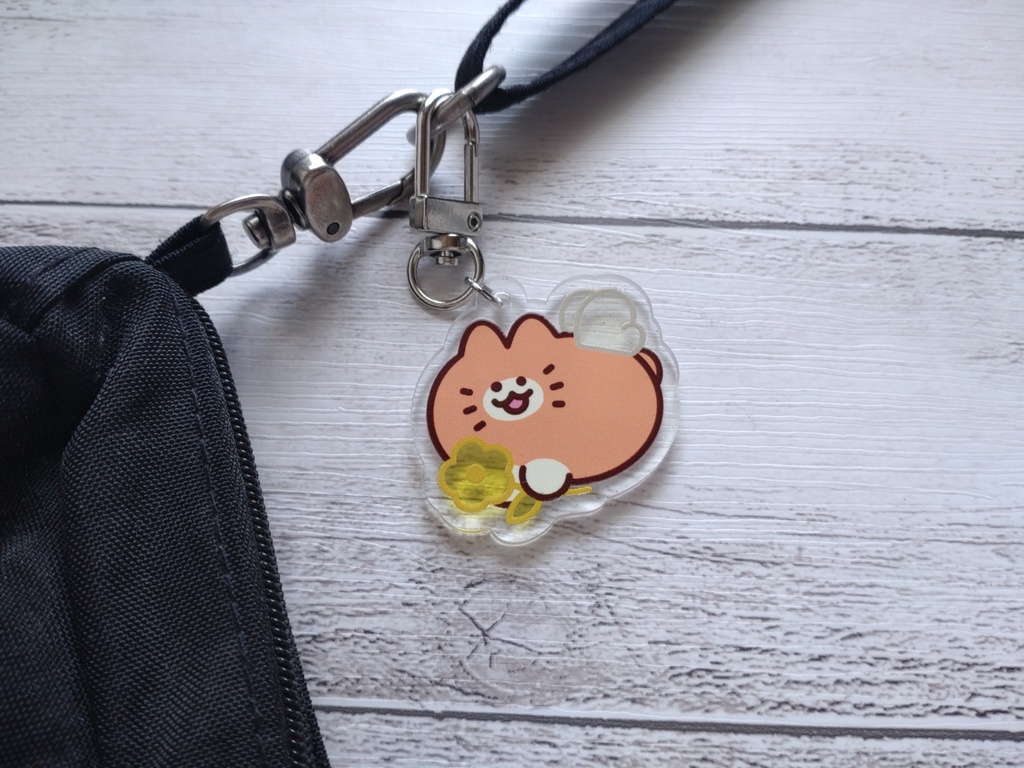 みかんねこ キラキラアクキー