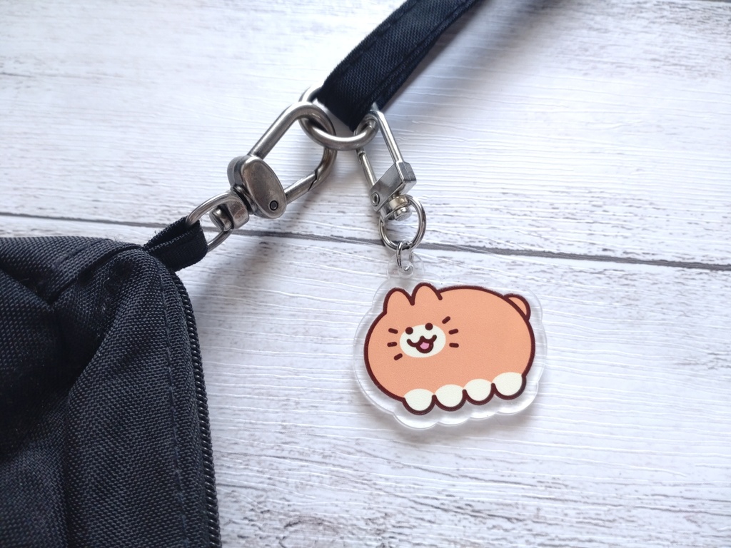 みかんねこ キラキラアクキー