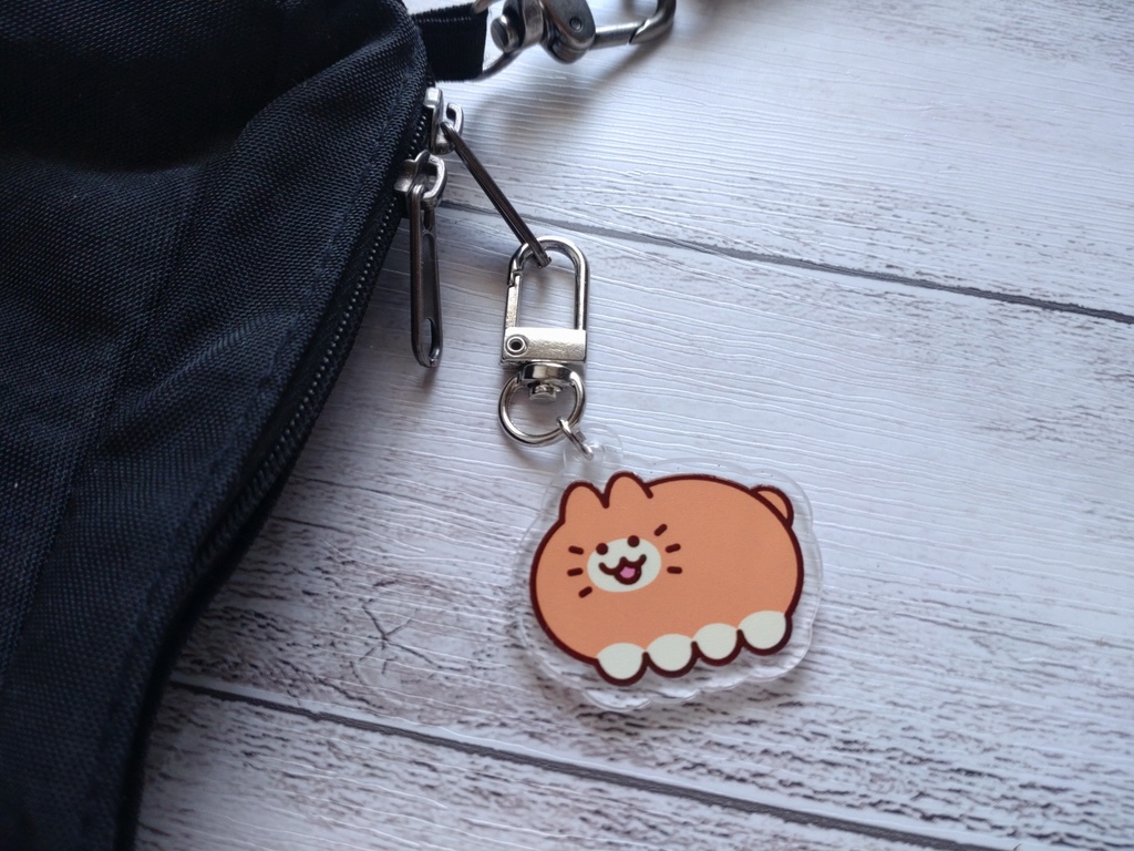 みかんねこ キラキラアクキー