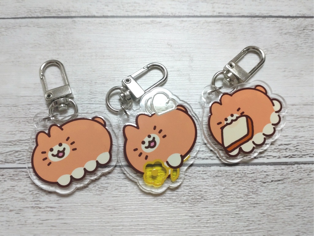 みかんねこ キラキラアクキー